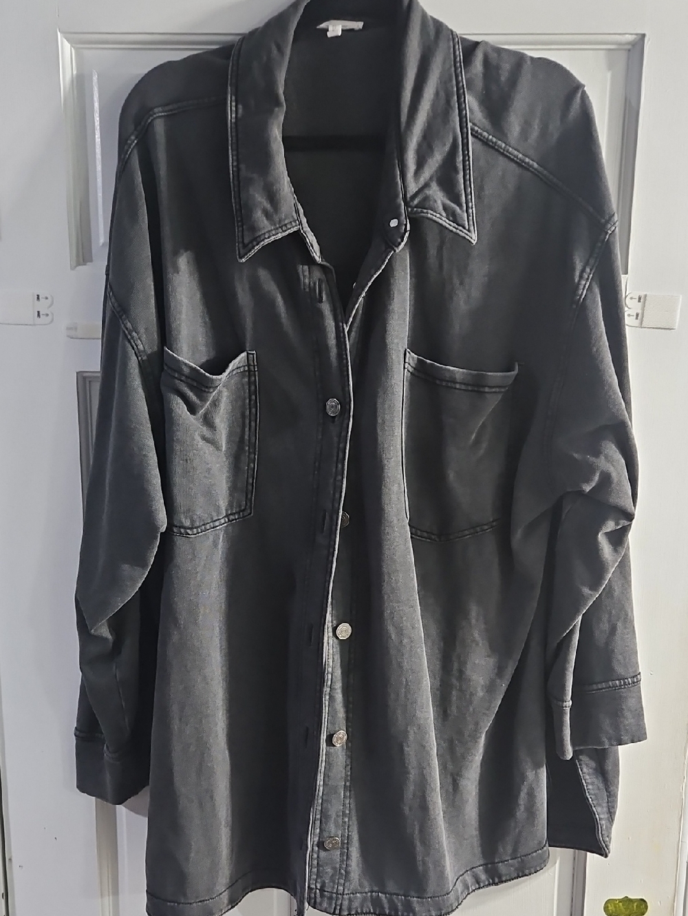 Maurices Washed Black Shacket